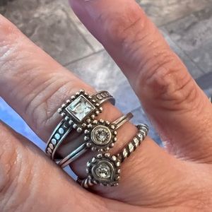 Brighton set of three stacking rings.